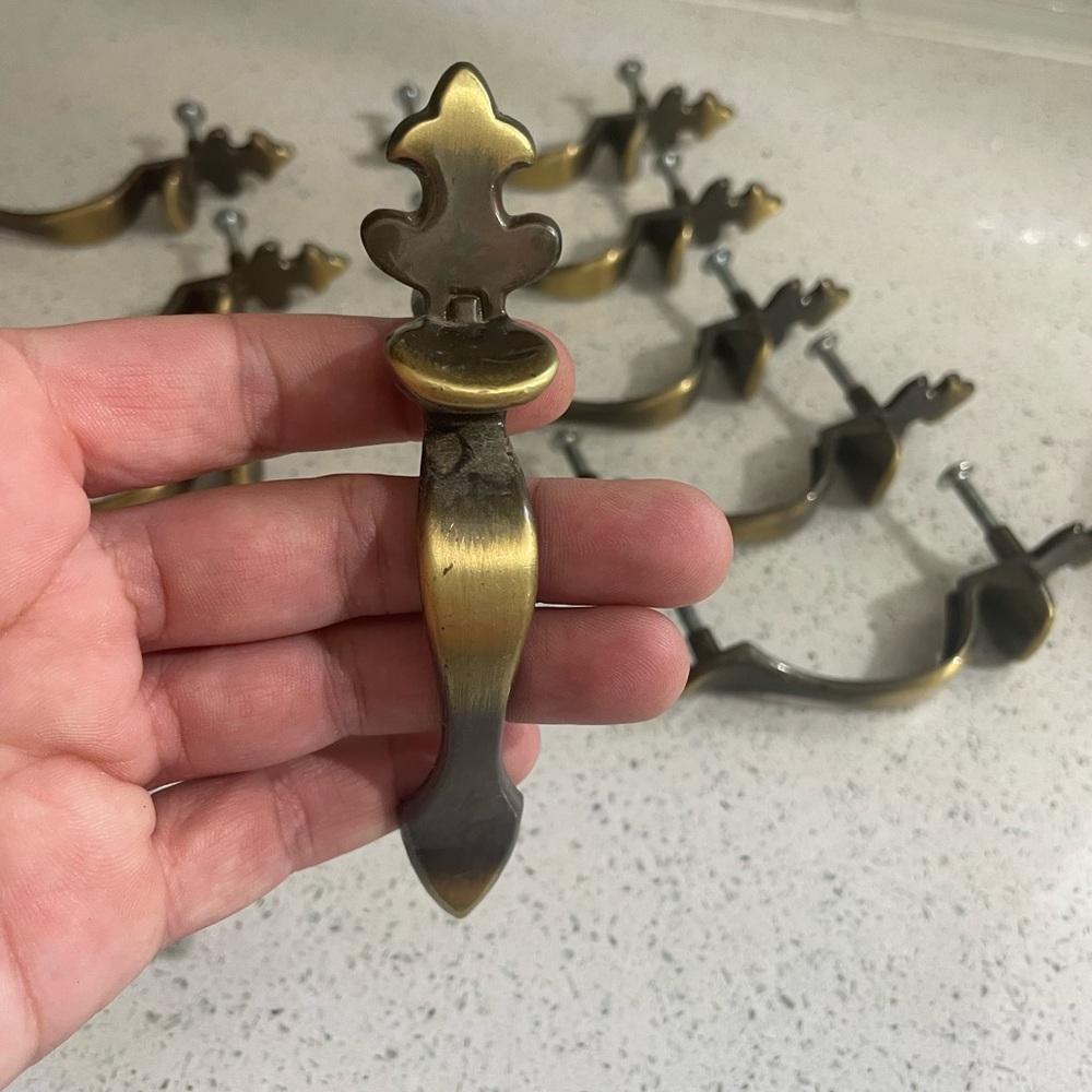 Vintage 3” cabinet pulls / handles - 10 total